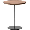 Hem Tische-Fredericia Pal Tisch, 44 cm, Stahl Schwarz – Nussbaum geölt