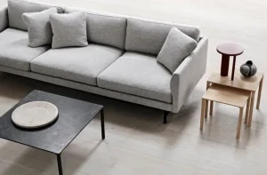&New Tische-Fredericia Piloti Couchtisch, 46,5 x 39 cm, Eiche geräuchert