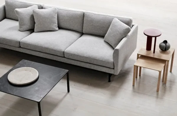 &New Tische-Fredericia Piloti Couchtisch, 39 x 31 cm, Eiche geräuchert