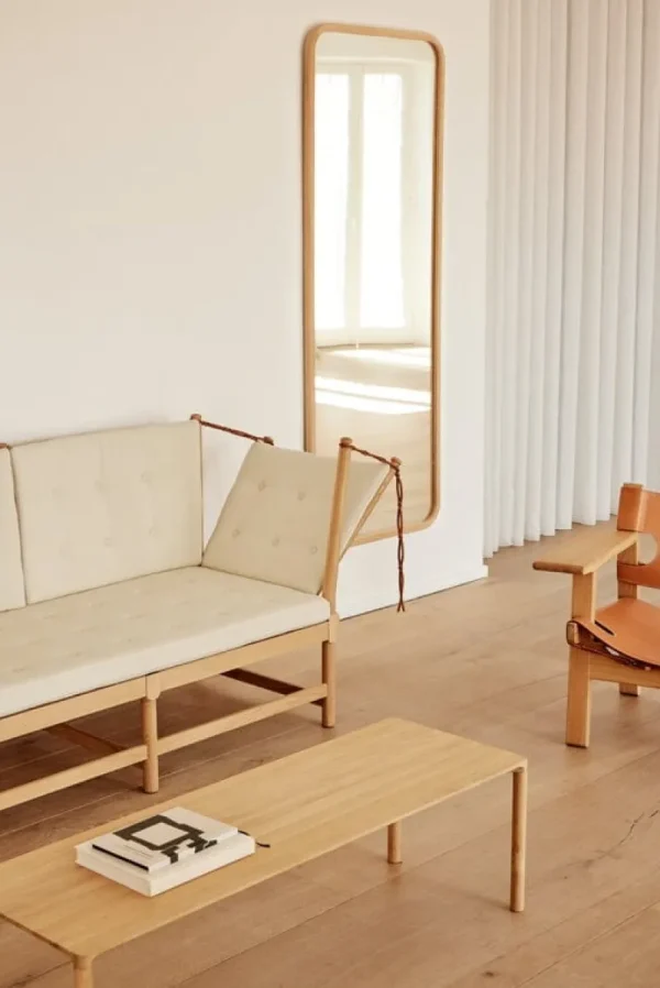 Fredericia Tische-Piloti Couchtisch, 120 x 39 cm, Eiche geräuchert