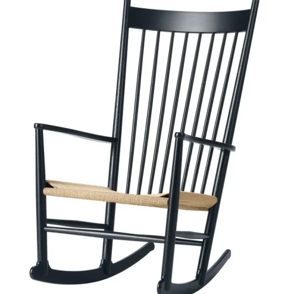 &Tradition Sitzgelegenheiten-Fredericia Schaukelstuhl J16, schwarz