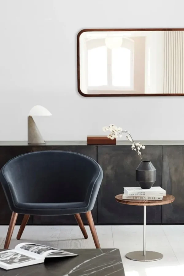 Montana Furniture Spiegel-Fredericia Silhouette Spiegel, 70 x 180 cm, Nussbaum geölt
