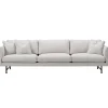 Tapio Anttila Collection Sofas Und Liegen-Fredericia Sofa Calmo 80, 3 Sitzer, Ruskin 10 – schwarzer Stahl