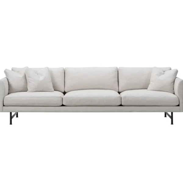 Tapio Anttila Collection Sofas Und Liegen-Fredericia Sofa Calmo 80, 3 Sitzer, Ruskin 10 – schwarzer Stahl
