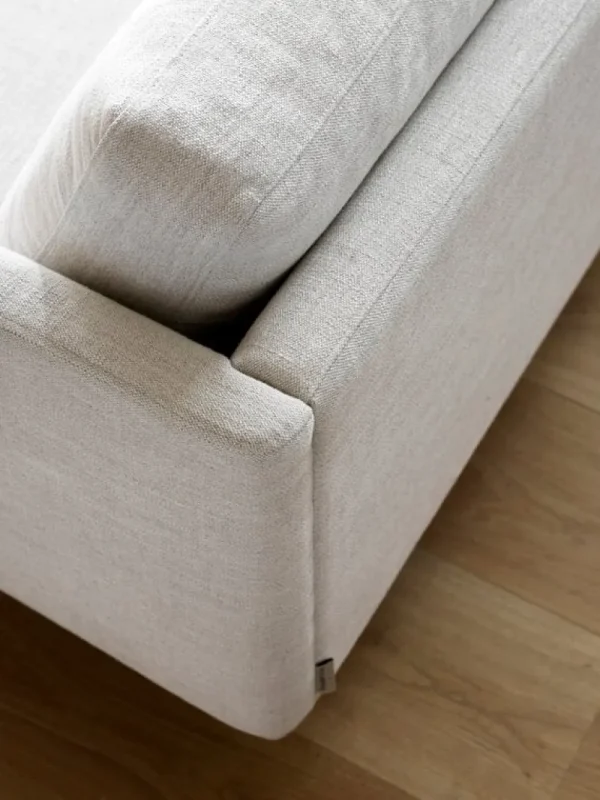 Tapio Anttila Collection Sofas Und Liegen-Fredericia Sofa Calmo 80, 3 Sitzer, Ruskin 10 – schwarzer Stahl
