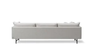 Tapio Anttila Collection Sofas Und Liegen-Fredericia Sofa Calmo 80, 3 Sitzer, Ruskin 10 – schwarzer Stahl