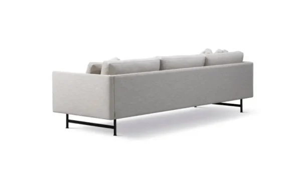 Tapio Anttila Collection Sofas Und Liegen-Fredericia Sofa Calmo 80, 3 Sitzer, Ruskin 10 – schwarzer Stahl