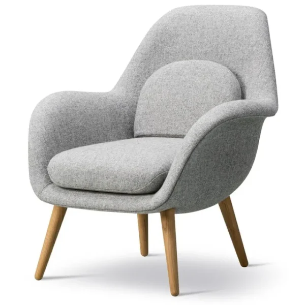 Fredericia Sitzgelegenheiten-Swoon Loungesessel, Hallingdal 130 – Eiche geölt