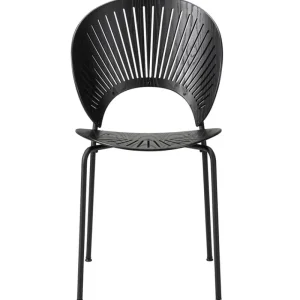 &Tradition Sitzgelegenheiten-Fredericia Trinidad Stuhl, Esche schwarz – schwarz