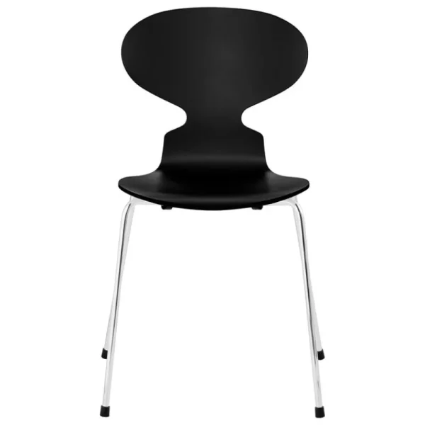 Woodnotes Sitzgelegenheiten-Fritz Hansen Ant Stuhl 3101, schwarze Esche - Chrom