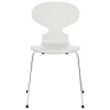 Fritz Hansen Sitzgelegenheiten-Ant Stuhl 3101, weiß lackierte Esche - Chrom