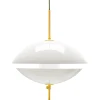 GUBI Deckenleuchten-Fritz Hansen Clam Pendelleuchte, 55 cm, Opal