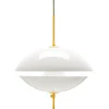 GUBI Deckenleuchten-Fritz Hansen Clam Pendelleuchte, 44 cm, Opal