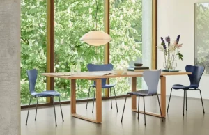 GUBI Deckenleuchten-Fritz Hansen Clam Pendelleuchte, 55 cm, Opal