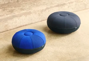 Tolix Sitzgelegenheiten-Fritz Hansen CM Pouf, groß, Indigo