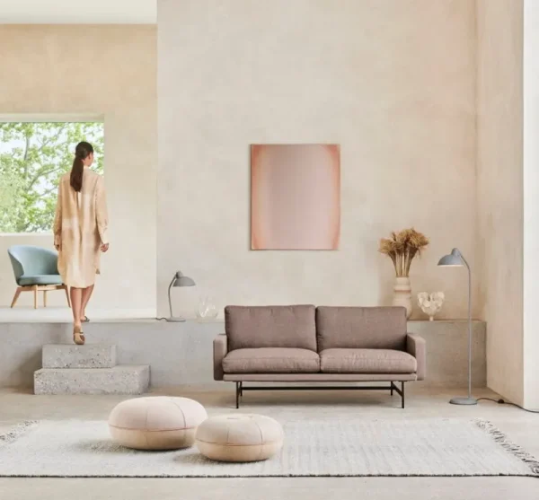 Fritz Hansen Sitzgelegenheiten-CM Pouf, Groß, Beige