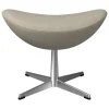 Fritz Hansen Sitzgelegenheiten-Egg Fußhocker, satinpoliertes Aluminium - Re-wool 0218