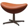 Nikari Sitzgelegenheiten-Fritz Hansen Egg Fußhocker, Brown Bronze - Grace Walnuss Leder