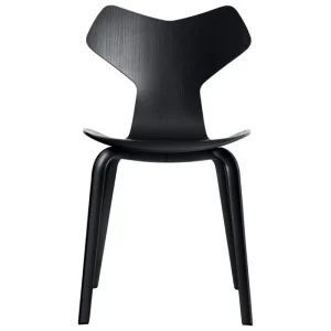 Essem Design Sitzgelegenheiten-Fritz Hansen Grand Prix 4130 Stuhl, Esche schwarz