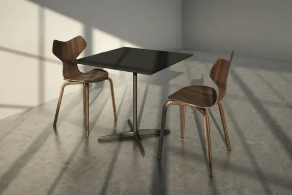 Fritz Hansen Sitzgelegenheiten-Grand Prix 4130 Stuhl, Walnuss