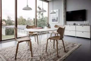 Fritz Hansen Sitzgelegenheiten-Grand Prix 4130 Stuhl, Eiche