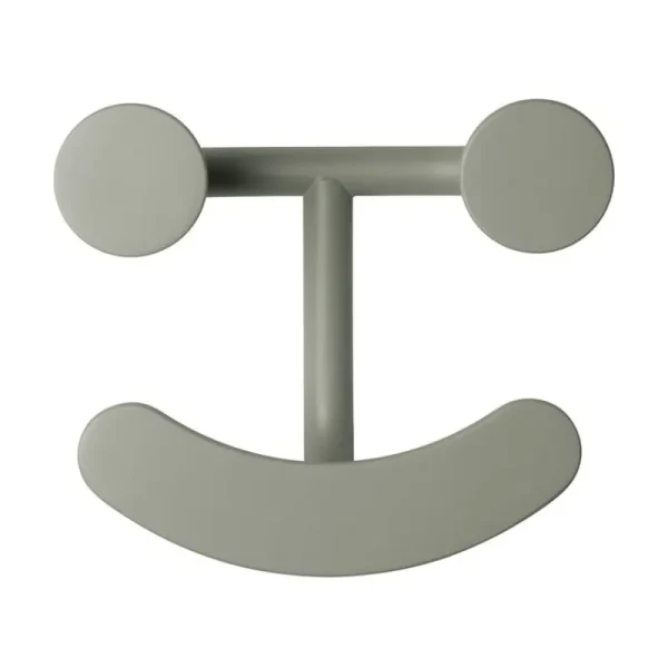 Fritz Hansen Garderoben Und Kleiderbügel^Happy Haken, Grüngrau