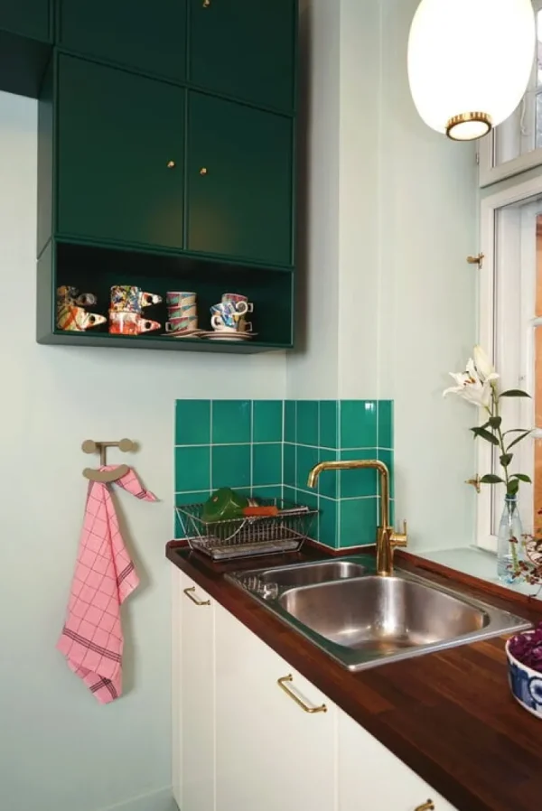 Fritz Hansen Garderoben Und Kleiderbügel^Happy Haken, Grüngrau