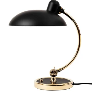 Fritz Hansen Bürobeleuchtung | Schreibtischlampen^Kaiser Idell 6631 T Luxus Tischleuchte, mattschwarz – Messing