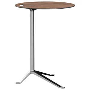 HAY Tische-Fritz Hansen Little Friend KS12 Beistelltisch, hochglanzpol. Alum. - Nussbaum