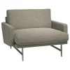 Wendelbo Sitzgelegenheiten-Fritz Hansen PL111 Lissoni Loungesessel, matt polierter Stahl - Moss 015