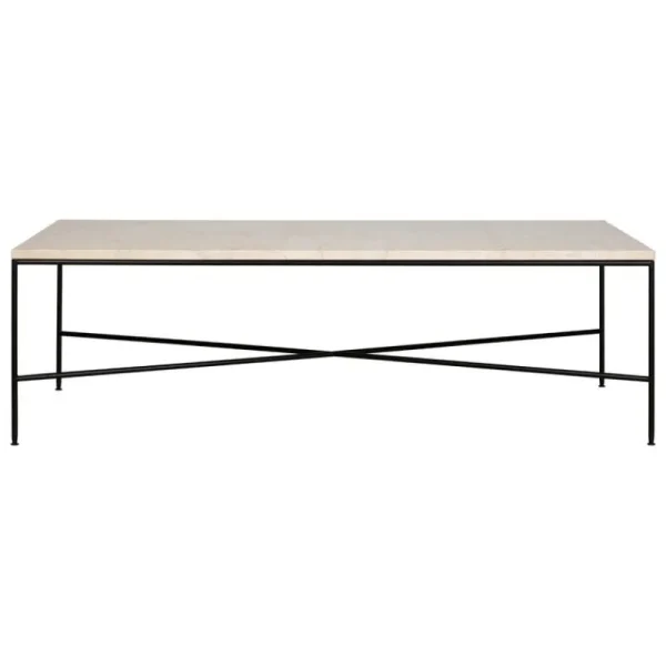 HAY Tische-Fritz Hansen Planner MC350 Couchtisch, Schwarz - Marmor Cream