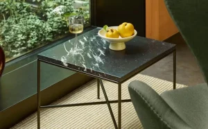 Swedese Tische-Fritz Hansen Planner MC330 Couchtisch, Schwarz - Marmor Charcoal
