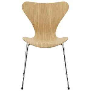Fritz Hansen Sitzgelegenheiten-Serie 7 3107 Stuhl, Chrom - Eichenfurnier