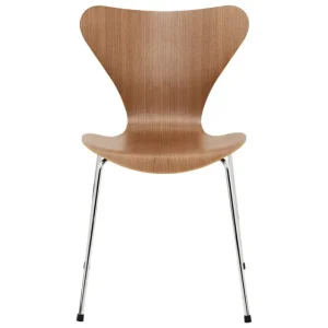 Essem Design Sitzgelegenheiten-Fritz Hansen Serie 7 3107 Stuhl, Chrom - Walnussfurnier