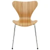 Fredericia Sitzgelegenheiten-Fritz Hansen Serie 7 3107 Stuhl, Chrom - Ulmenfurnier