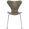 Fritz Hansen Sitzgelegenheiten-Serie 7 3107 Stuhl, Chrom - Olivgrün
