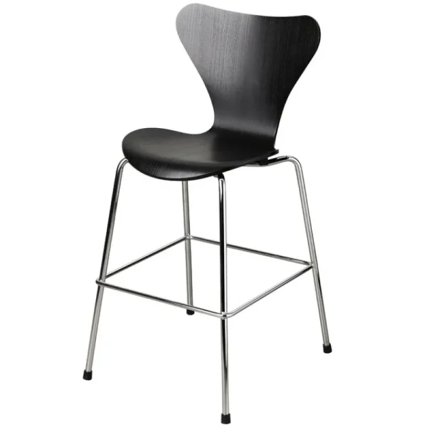 Kinder Fritz Hansen Möbel Für Das Kinderzimmer^Serie 7 Junior Stuhl, schwarz – Chrom