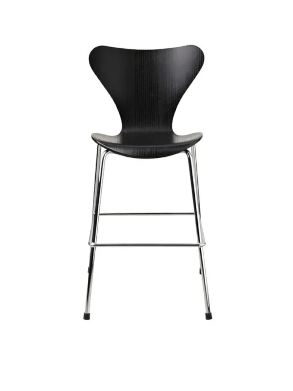 Kinder Fritz Hansen Möbel Für Das Kinderzimmer^Serie 7 Junior Stuhl, schwarz – Chrom