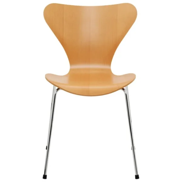 Essem Design Sitzgelegenheiten-Fritz Hansen Serie 7 3107Stuhl, Chrom - Oregon Kiefernfurnier