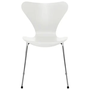 &Tradition Sitzgelegenheiten-Fritz Hansen Serie 7 3107Stuhl, Chrom - Weiß