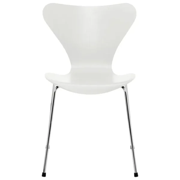&Tradition Sitzgelegenheiten-Fritz Hansen Serie 7 3107Stuhl, Chrom - Weiß
