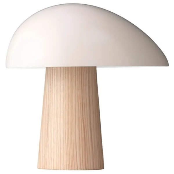 Stilnovo Tischlampen-Fritz Hansen Tischleuchte Night Owl, Smokey White – Esche