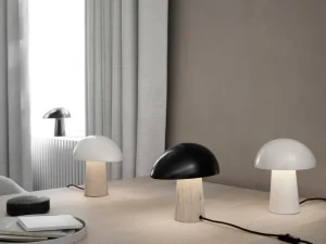 Tom Dixon Tischlampen-Fritz Hansen Tischleuchte Night Owl, Smokey White