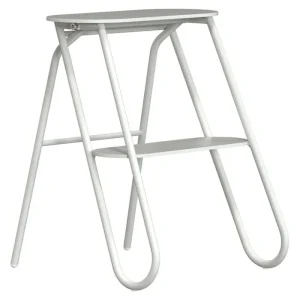 Frost Tritthocker Und -leitern-Bukto Stufenleiter, 2-stufig, Weiß