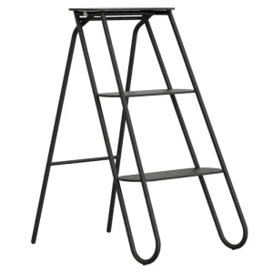 Form & Refine Tritthocker Und -leitern-Frost Bukto Stufenleiter, dreistufig, Schwarz