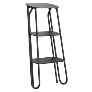 Form & Refine Tritthocker Und -leitern-Frost Bukto Stufenleiter, dreistufig, Schwarz