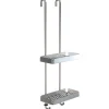 Frost Badezimmeraccessoires^Duschablage 6 Nova2, gebürsteter Stahl