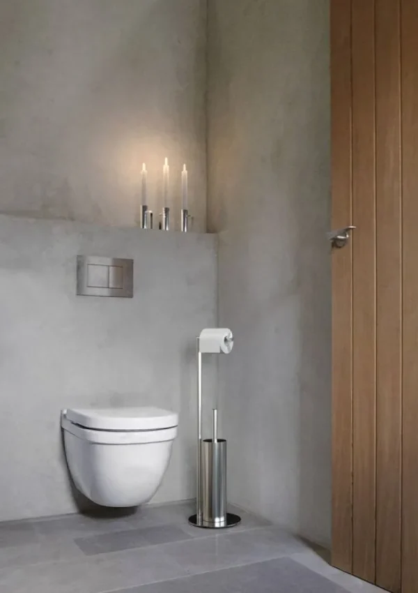 Frost Badezimmeraccessoires^Nova2 Toilettenbürste 8, Kombi, Stahl poliert
