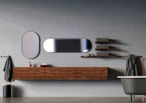 Frost Badezimmerspiegel | Spiegel^Unu Spiegel 4139, 40 x 140 cm, Weiß