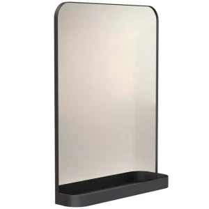 Frost Badezimmerspiegel | Spiegel^Wandspiegel TB600, 80 x 60 cm, schwarz